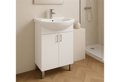 Έπιπλο Μπάνιου PVC Inter Ceramic 55cm Λευκό