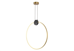 Κρεμαστό Φωτιστικό LED Arte Illumina Ring Χρυσό Φ60cm
