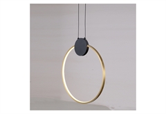 Κρεμαστό Φωτιστικό LED Arte Illumina Ring Χρυσό Φ40cm