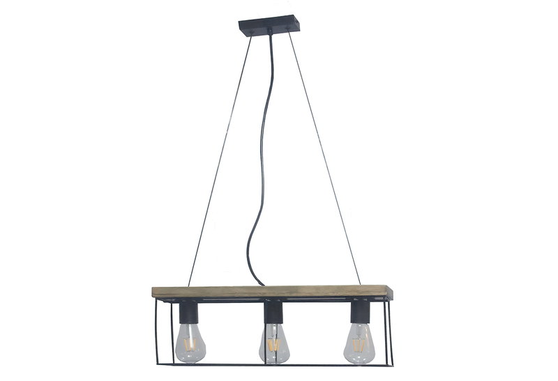 Κρεμαστό Φωτιστικό Arte Illumina Rustic 3xE27