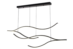 Κρεμαστό Φωτιστικό LED Arte Illumina Wave Μαύρο
