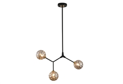 Κρεμαστό Φωτιστικό Arte Illumina Molecule 3xG9 Μαύρο