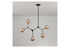 Κρεμαστό Φωτιστικό Arte Illumina Molecule 5xG9 Μαύρο
