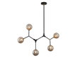 Κρεμαστό Φωτιστικό Arte Illumina Molecule 5xG9 Μαύρο