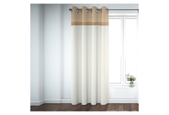 Κουρτίνα Zakartex 140x260cm Λευκή με Τρουκς