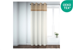 Κουρτίνα Zakartex 260x140cm Λευκή με Τρουκς