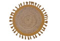 Χαλί Homefit Round Tassels Γιούτα Φ90cm