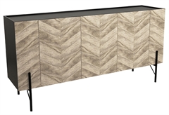 Μπουφές Parke Φυσικό M160xΠ43x80cm