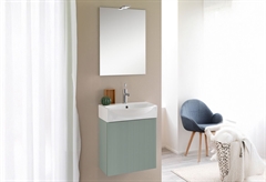 Έπιπλο Μπάνιου με Καθρέπτη Falegnameria Adriatica Dogato Mini 50cm Μέντα