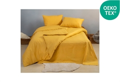 Σετ Σεντόνια & Μαξιλαροθήκες για Διπλό Κρεβάτι Easy Home Supreme Μουσταρδί