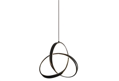 Κρεμαστό Φωτιστικό LED Home Lighting Mirabella 2160lm Μαύρο