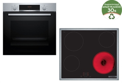 Bosch HBA514BS3 & PKE645BA2E Σετ Εντοιχισμού
