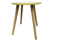 Βοηθητικό Τραπέζι Homefit Vibe Φ36x40cm Κίτρινο