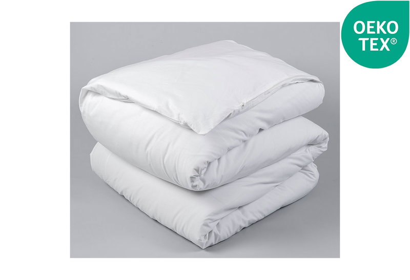 Παπλωματοθήκη Διπλή Easy Home Supreme Λευκή 240x220cm