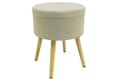 Σκαμπό Apricot Riva Μπεζ Φ36x45cm