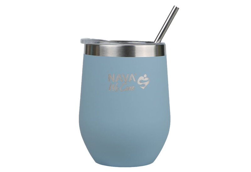 Ποτήρι Θερμός Nava We Care 360ml Μπλε