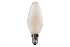 Λάμπα LED Filament Frost Wellio 4.2W E14 C37 480lm Φυσικό Λευκό