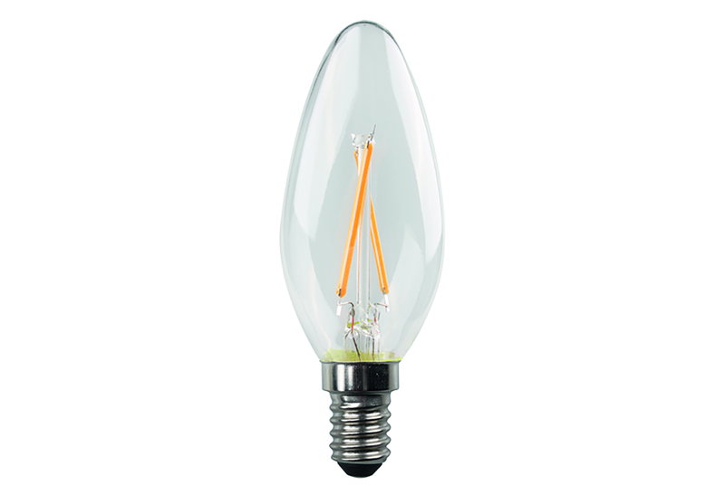 Λάμπα LED Filament Dimmable Wellio 6.5W E14 C37 806lm Φυσικό Λευκό