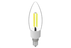 Λάμπα LED Filament Wellio 2.5W E14 C35 525lm Θερμό Λευκό