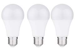Σετ 3 Λάμπες LED Wellio 11.1W E27 A60 1055lm Θερμό Λευκό