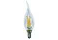 Λάμπα LED Filament Dimmable Wellio 4.2W E14 C37 480lm Θερμό Λευκό
