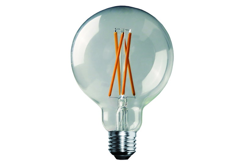 Λάμπα LED Filament Wellio 8W E27 G95 1080lm Θερμό Λευκό