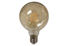 Λάμπα LED Filament Dimmable Gold Wellio 8W E27 G125 1080lm Θερμό Λευκό