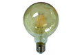 Λάμπα LED Filament Dimmable Gold Wellio 8W E27 G125 1080lm Θερμό Λευκό