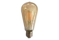 Λάμπα LED Filament Dimmable Gold Wellio 11W E27 ST64 1600lm Θερμό Λευκό