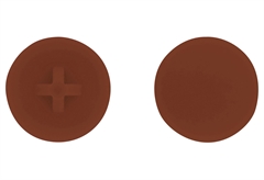 Τάπα Βίδας LUX TX 10 Φmm Σκούρο Καφέ 30τμχ