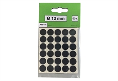 Τάπα Βίδας Αυτοκόλλητο LUX Μαύρο 60τμχ