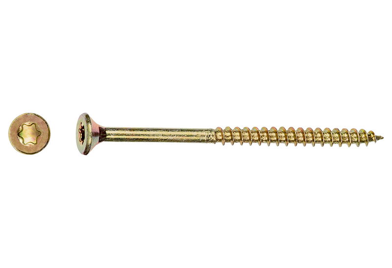 Νοβοπανόβιδα LUX Φρεζάτη TX 30 Φ6x60mm Χρυσό 100τμχ