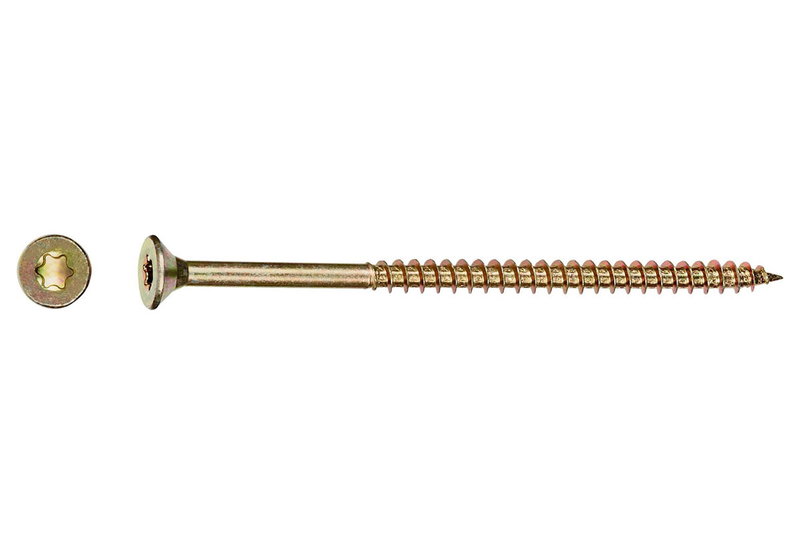 Νοβοπανόβιδα LUX Φρεζάτη TX 30 Φ6x80mm Χρυσό 100τμχ