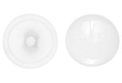 Τάπα Βίδας LUX PZ 3 Φmm Λευκό 30τμχ