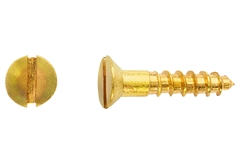 Ξυλόβιδα LUX Φρεζάτη SL Φ2x10mm Χρυσό 20τμχ