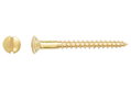 Ξυλόβιδα LUX Φρεζάτη με Ψωμάκι SL Φ3.5x40mm Χρυσό 20τμχ