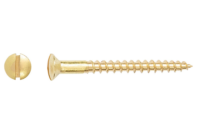 Ξυλόβιδα LUX Φρεζάτη με Ψωμάκι SL Φ4x60mm Χρυσό 15τμχ