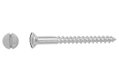 Ξυλόβιδα LUX Φρεζάτη με Ψωμάκι SL Φ4x20mm Ασημί 10τμχ