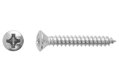 Βίδα Inox LUX Φρεζάτη με Ψωμάκι PH 2 Φ3.5x25mm Ασημί 12τμχ