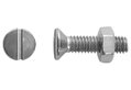 Βίδα Inox LUX Φρεζάτη SL ΦM4x20mm Ασημί 8τμχ