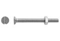 Βίδα Inox LUX Φρεζάτη SL ΦM5x30mm Ασημί 8τμχ