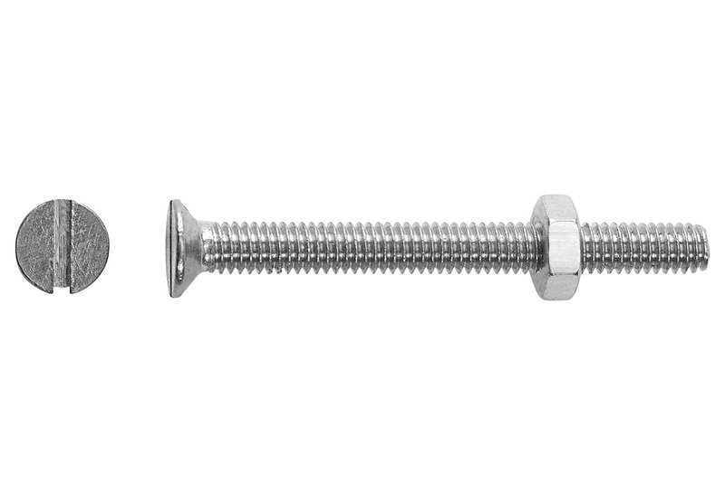 Βίδα Inox LUX Φρεζάτη SL ΦM5x30mm Ασημί 8τμχ
