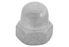 Παξιμάδι Inox με Καπάκι LUX HEX 7 ΦM4mm Ασημί 8τμχ