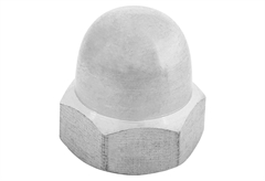Παξιμάδι Inox με Καπάκι LUX HEX 17 ΦM10mm Ασημί 4τμχ