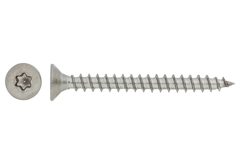 Βίδα Inox LUX Φρεζάτη PZ Φ5x50mm Ασημί 200τμχ