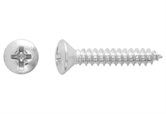 Τρυπανόβιδα Αυτοδιάτρητη LUX Φρεζάτη με Ψωμάκι PH 2 Φ4.8x25mm Ασημί 12τμχ