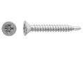 Τρυπανόβιδα Αυτοδιάτρητη LUX Φρεζάτη PH 2 Φ3.5x19mm Ασημί 40τμχ