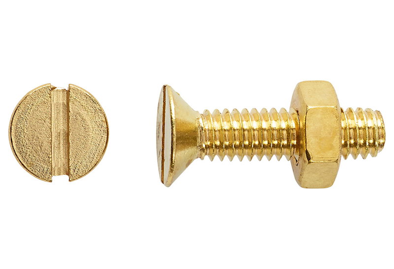 Βίδα LUX Φρεζάτη SL ΦM3x10mm Χρυσό 8τμχ