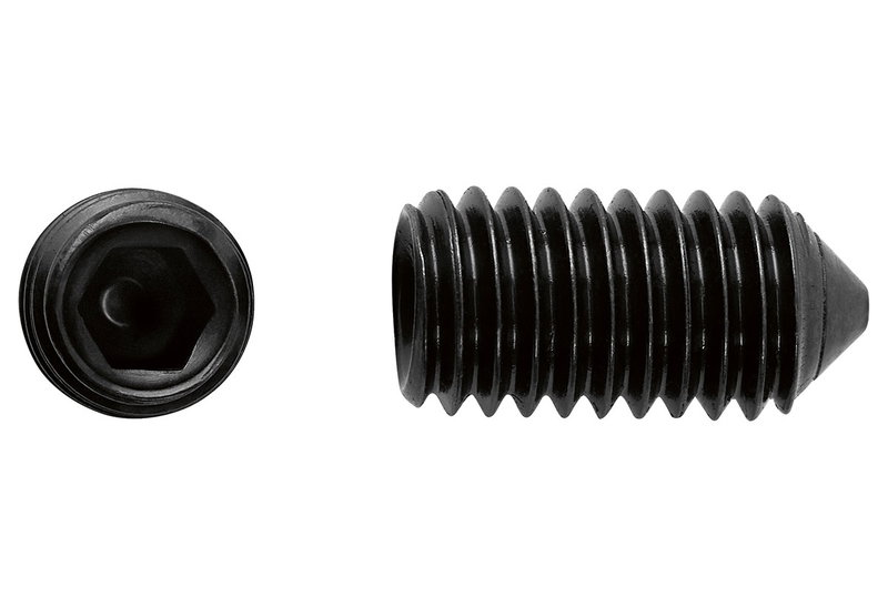 Τρυπανόβιδα LUX HEX ΦM5x10mm Μαύρο 8τμχ