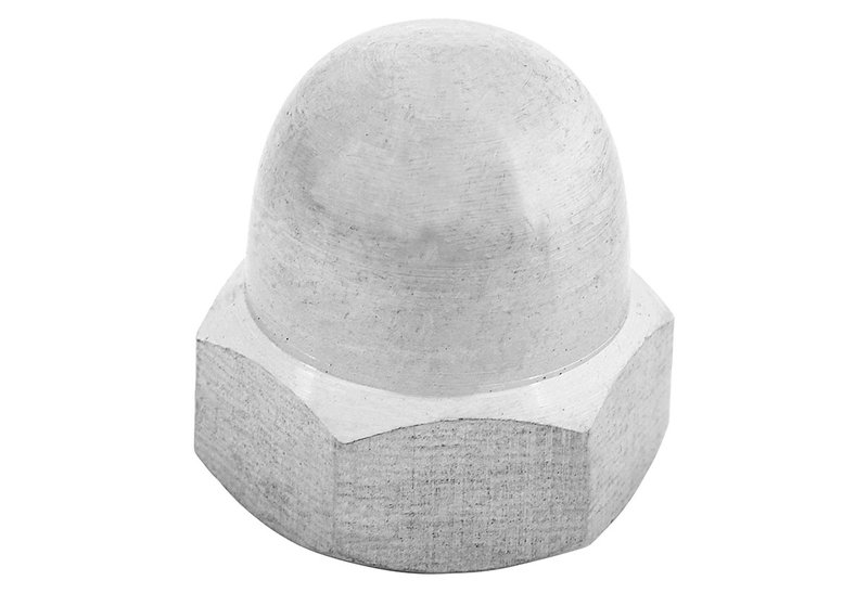 Παξιμάδι με Καπάκι LUX HEX 13 ΦM8mm Ασημί 8τμχ